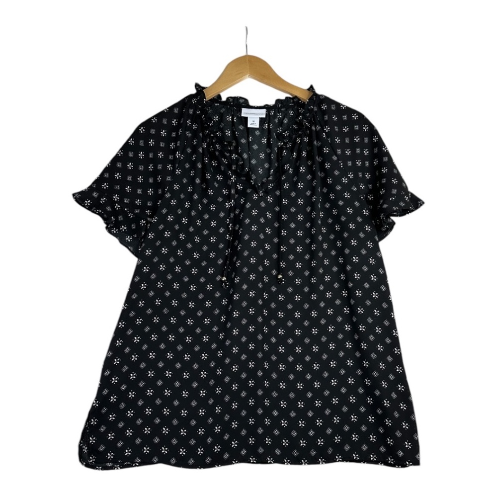 Liz Claiborne Floral Print Blouse Size Medium